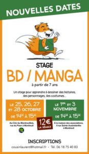 STAGE DE BD/MANGA @ CAJ du Montreuillois