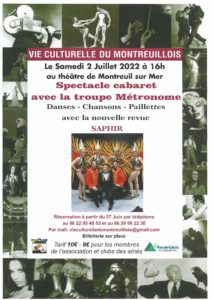 Spectacle Cabaret @ Cinéma - Théâtre de Montreuil-sur-Mer