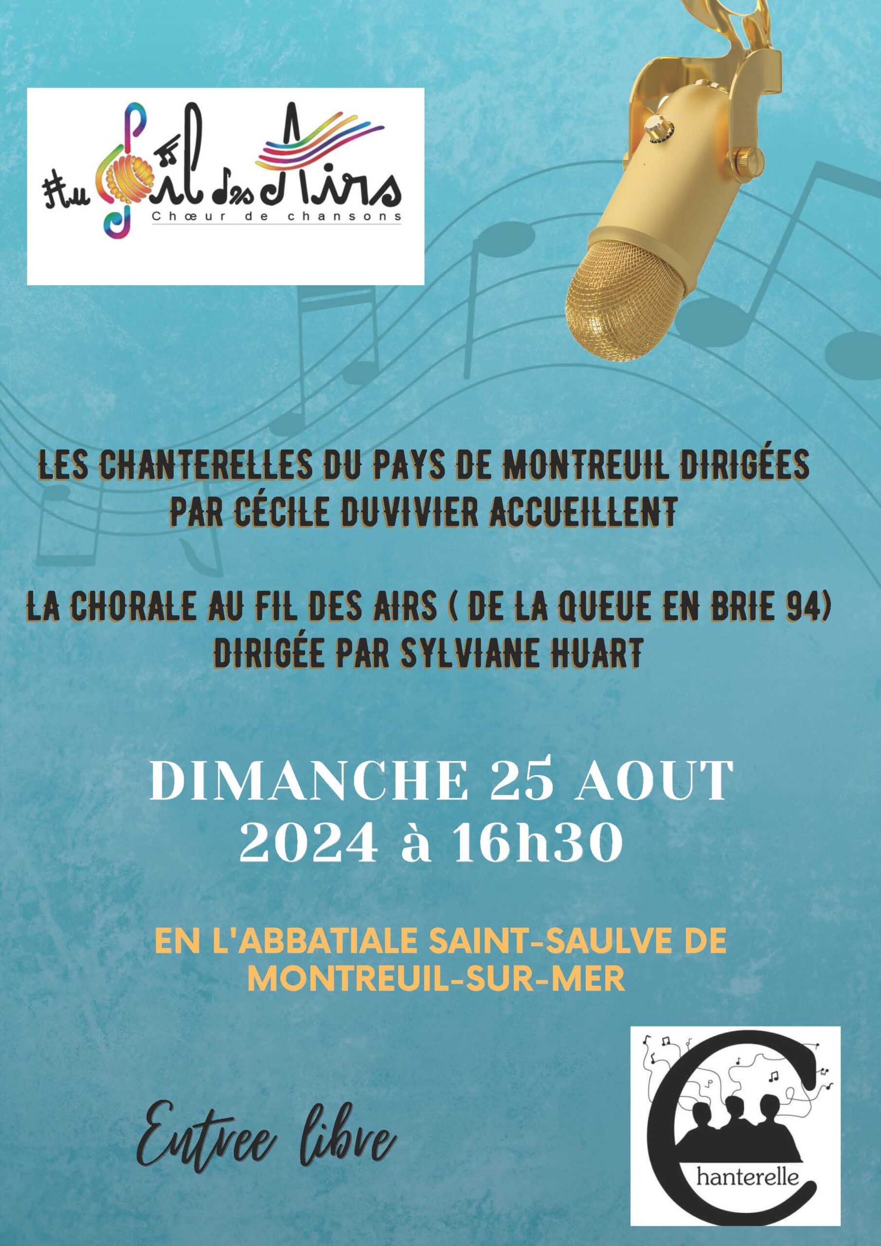 Concert Les Chanterelles de Montreuil-sur-Mer