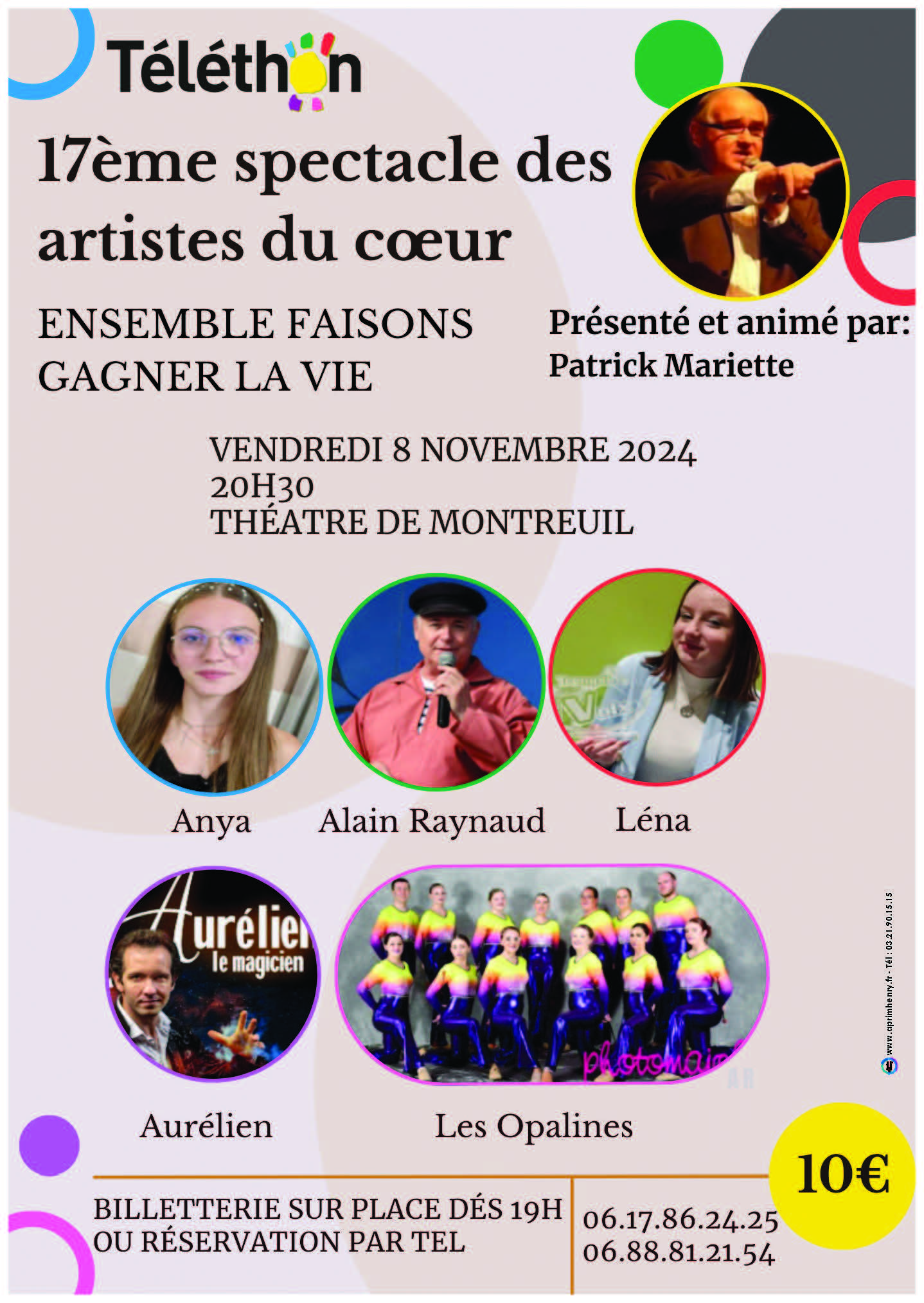 Spectacle de Magie et de Variétés en faveur du Téléthon