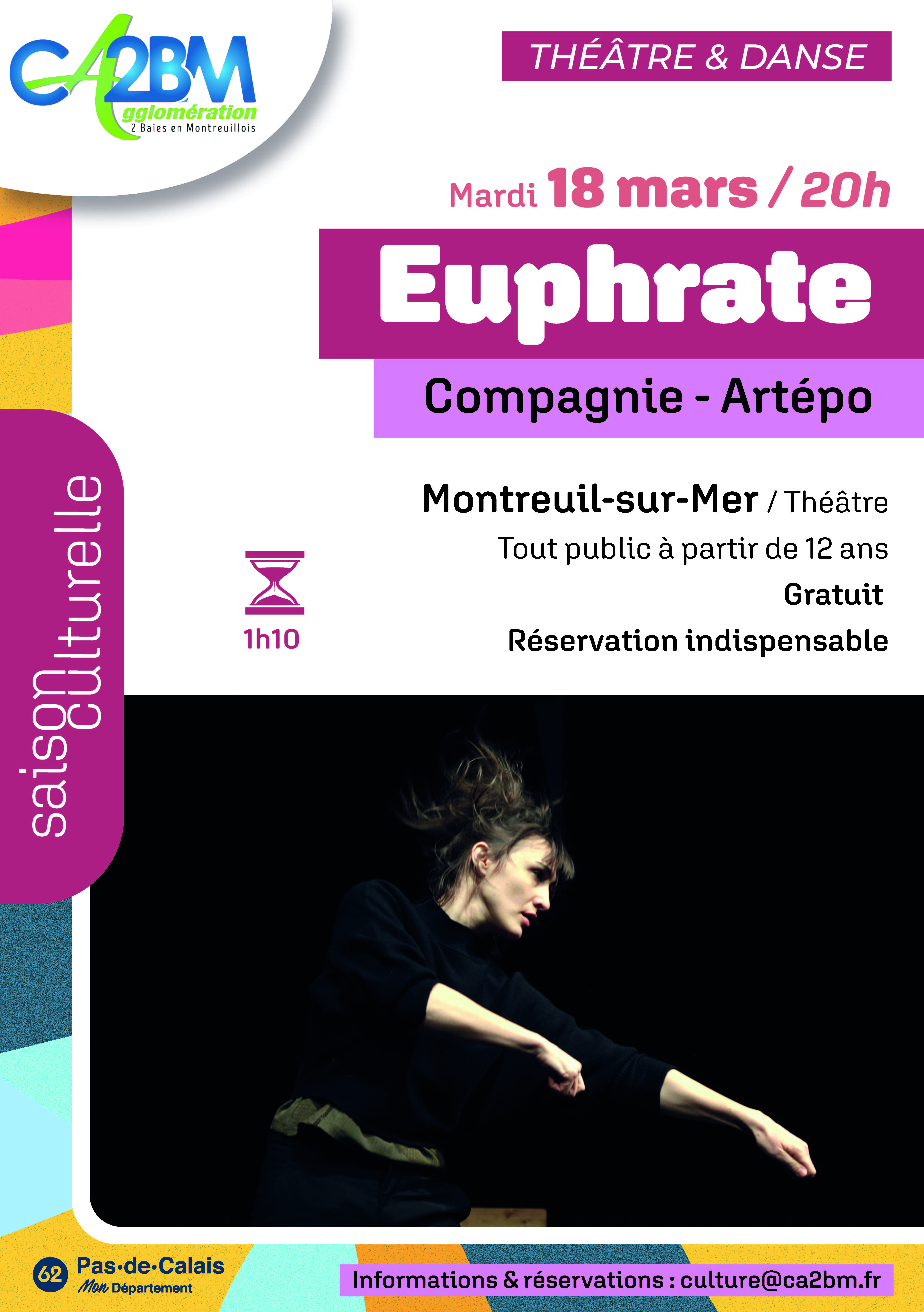 Saison Culturelle de la CA2BM | Théâtre et Danse "Euphrate"
