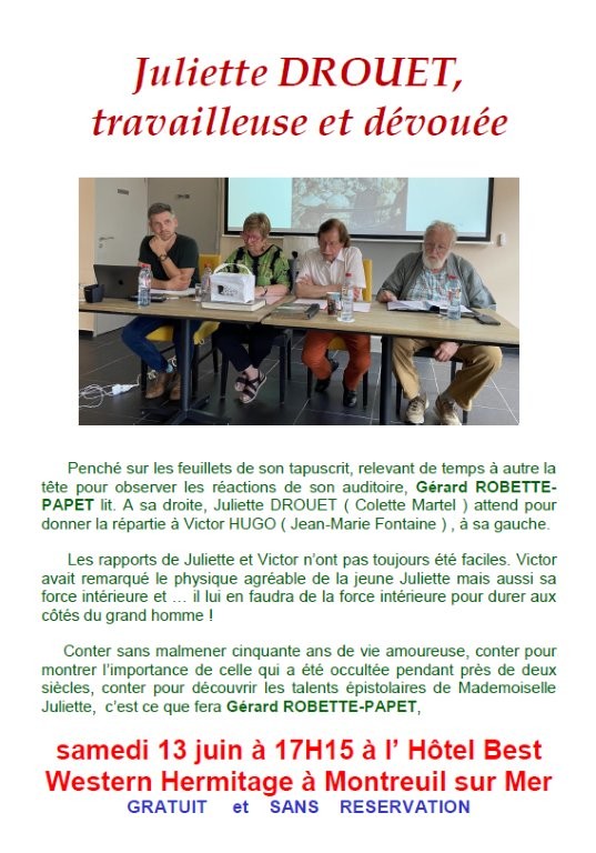 Juliette Drouet, travailleuse et dévouée : une conférence pour redécouvrir une femme de l’ombre