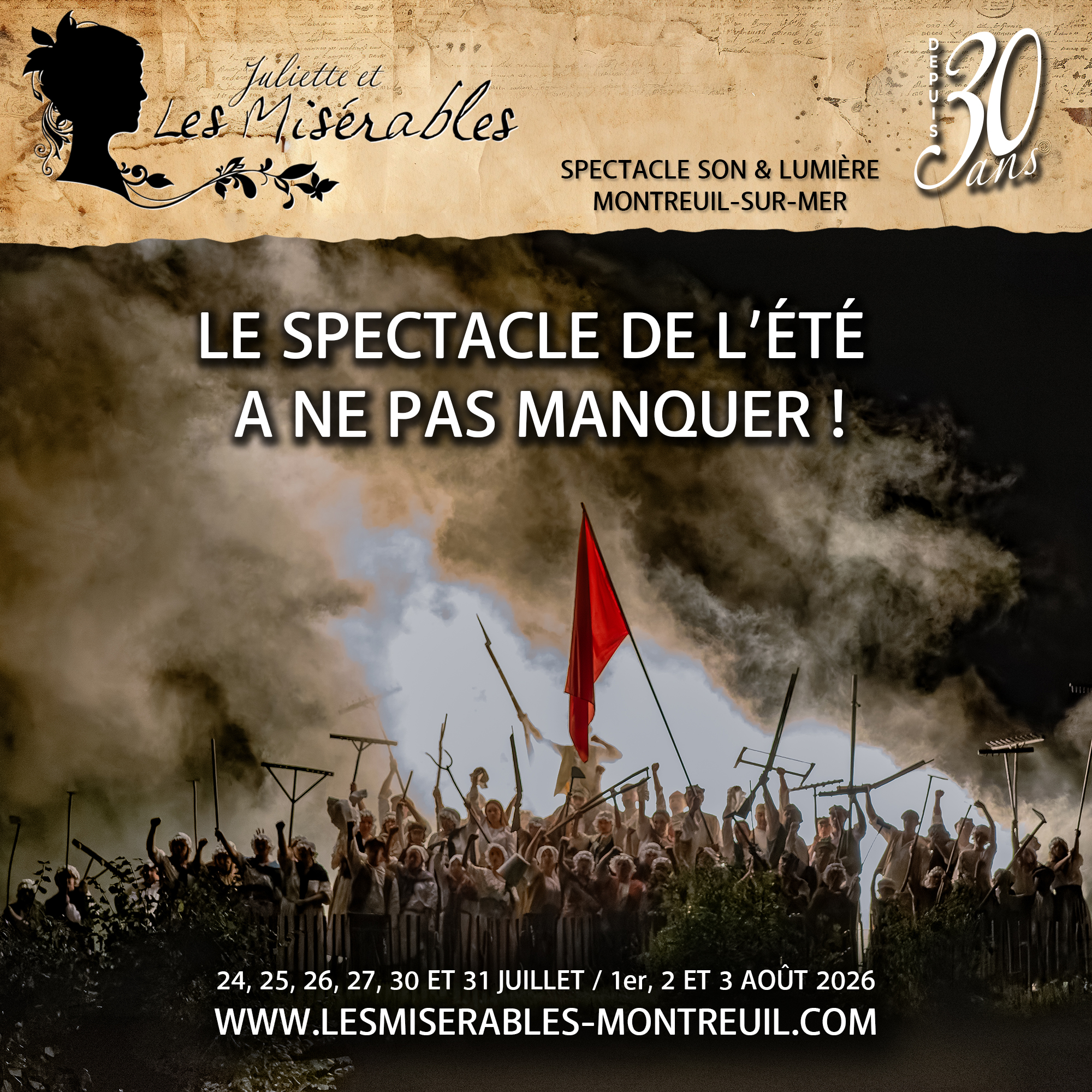 Spectacle Son et Lumière Juliette et Les Misérables